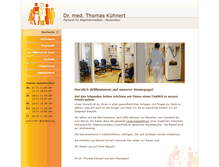 Tablet Screenshot of dr-kuehnert.de
